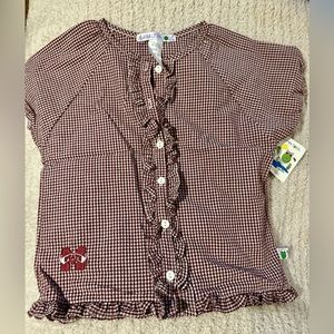 Mississippi State University Seersucker NWT Top